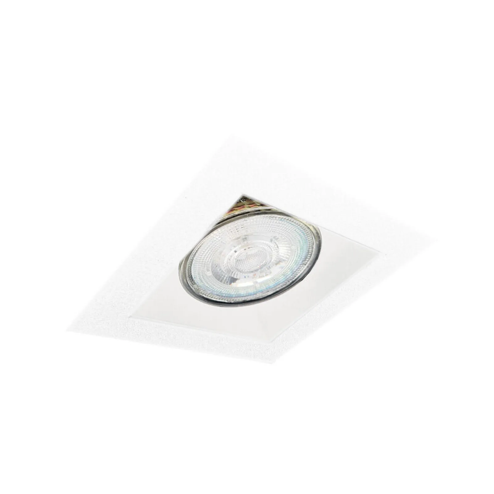 Sklep Kaja Biała lampa podtynkowa oczko 9x9cm ANT 3033 CAGE | Kaja Oświetlenie* Oprawy Podtynkowe