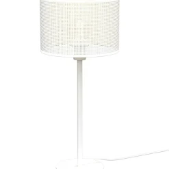 Sklep Kaja Biała lampa stołowa, jedno źródło światła LX 5271 z serii LOFT SHADE* Lampki Stołowe Z Abażurem|Nowoczesne Lampki Stołowe