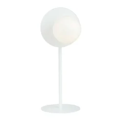 Sklep Kaja Biała lampa stołowa z m kloszem - dekoracja 1189/LN z serii OSLO* Nowoczesne Lampki Stołowe