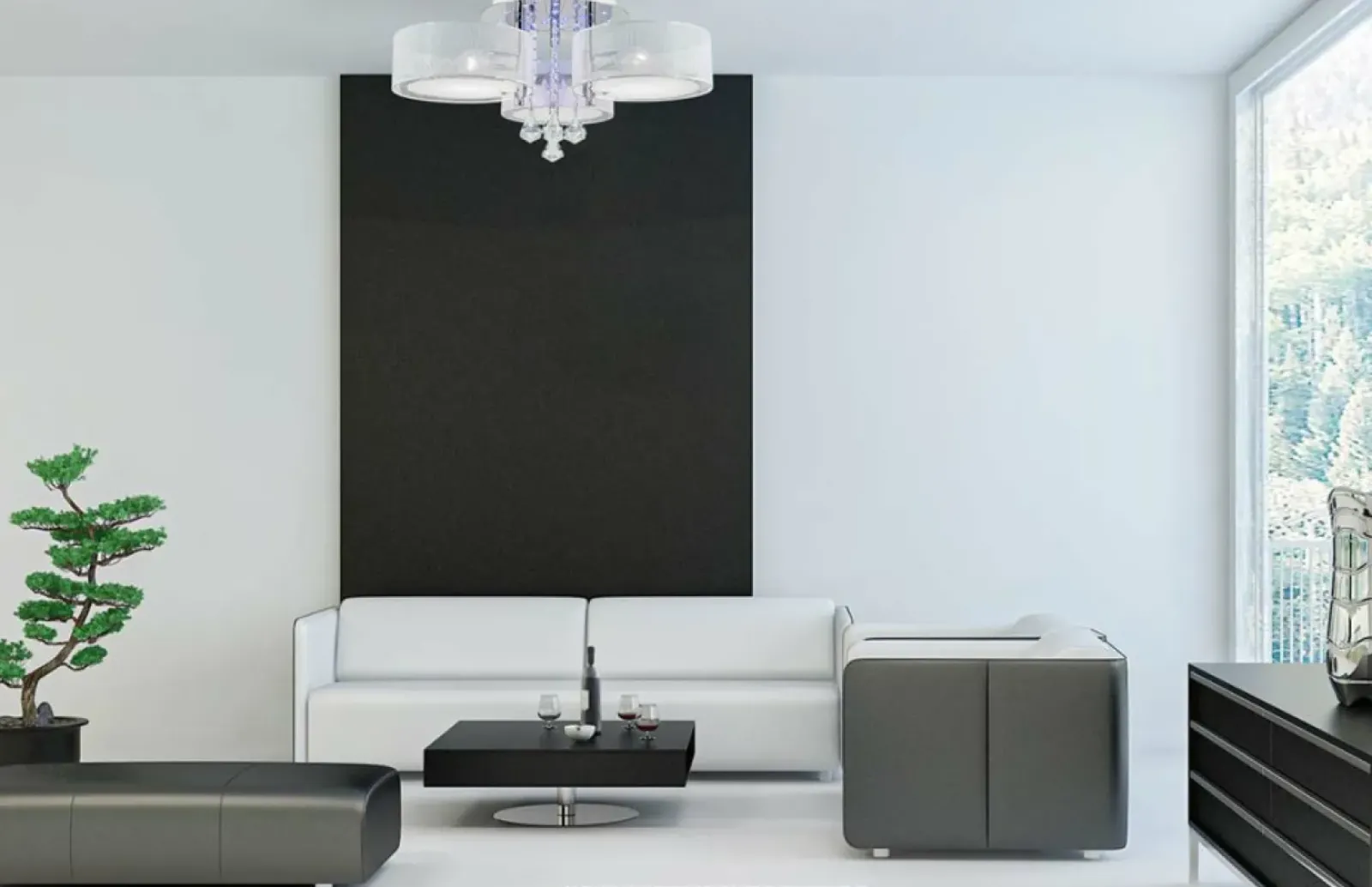 Sklep Kaja Biała lampa sufitowa z funkcją sleep DRS8006/3 WH NET | Kaja Fashion
