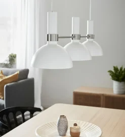 Sklep Kaja Biała lampa sufitowa z kloszami do jadalni 107500 | Kaja Oświetlenie Discount