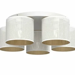 Sklep Kaja Biała lampa sufitowa z pięcioma abażurami LX 5263 z serii LOFT SHADE Store