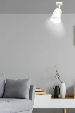 Sklep Kaja Biała lampa sufitowa z regulacją kąta świecenia 724/1 | Kaja Online