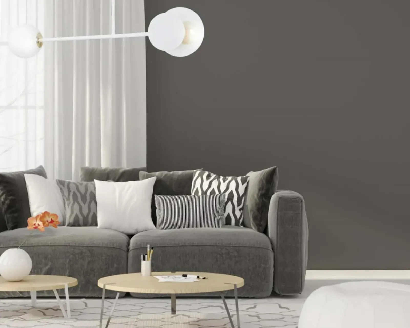 Sklep Kaja Biała lampa sufitowa ze złotym zdobieniem 613/2 | Kaja Oświetlenie biały Discount