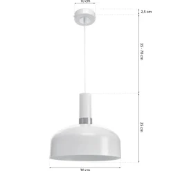 Sklep Kaja Biała lampa wisząca do kuchni oraz jadalni MLP6202 z serii MALMO | Kaja Oświetle Outlet