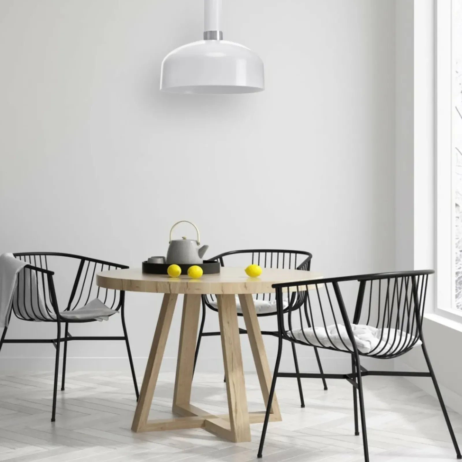 Sklep Kaja Biała lampa wisząca do kuchni oraz jadalni MLP6202 z serii MALMO | Kaja Oświetle Outlet