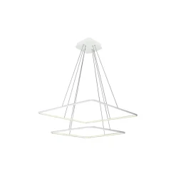 Sklep Kaja Biała lampa wisząca dwa kwadraty LED ML514 NIX WHITE | Kaja biały Outlet