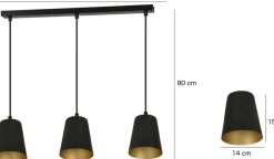 Sklep Kaja Biała lampa wisząca idealna nad stół w jadalni 414/3 | Kaja Hot