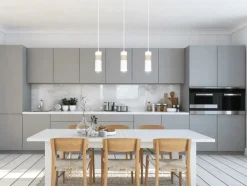 Sklep Kaja Biała lampa wisząca idealna nad stół w jadalni 733/3 z serii AKA Fashion