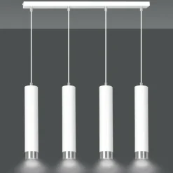 Sklep Kaja Biała lampa wisząca na listwie 4 źródła światła 641/4 | Kaja Best Sale