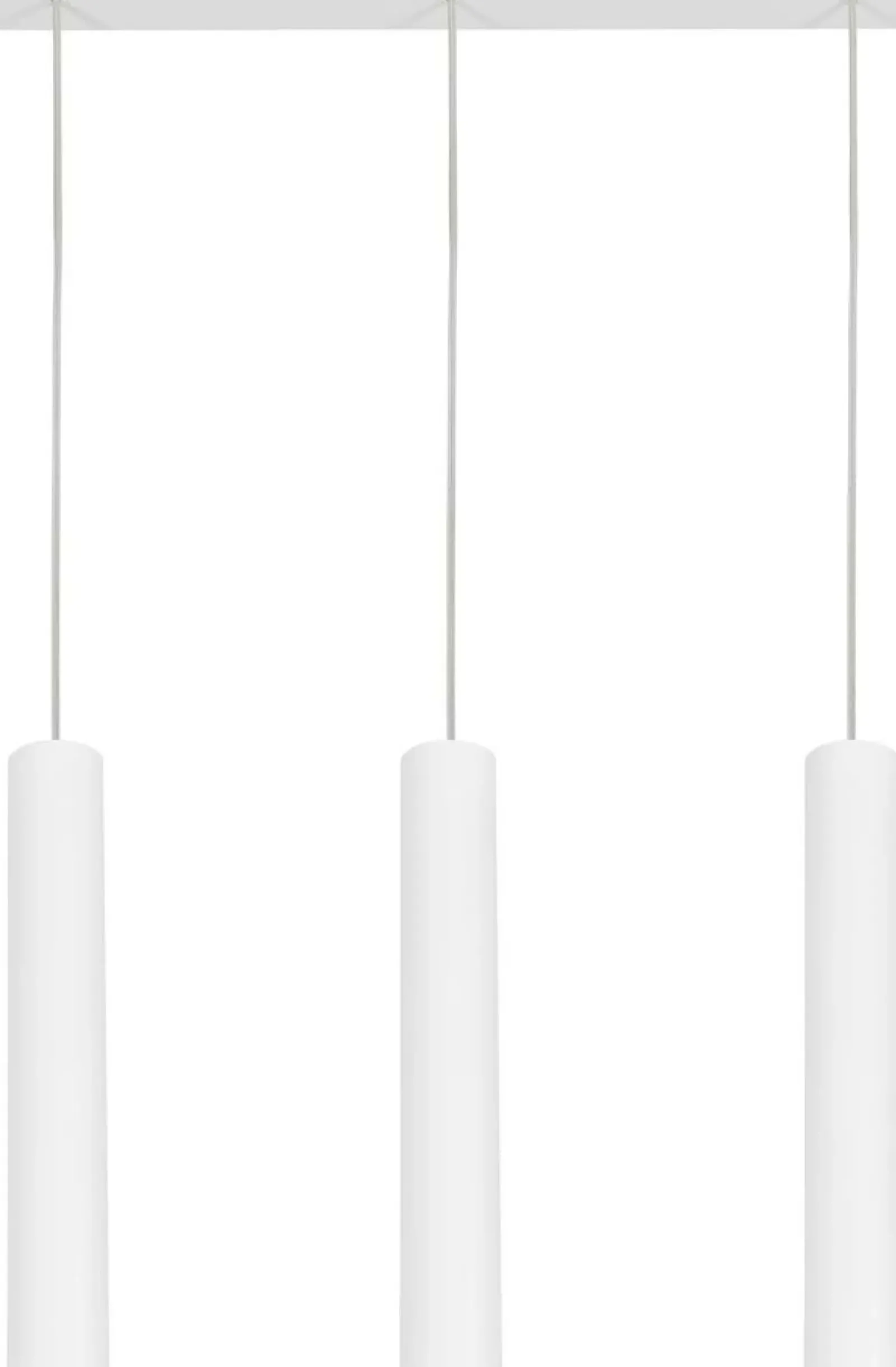 Sklep Kaja Biała lampa wisząca na listwie, tuby nad stół 6481 EYE | Kaja biały Discount