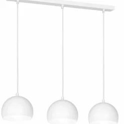 Sklep Kaja Biała lampa wisząca na listwie, do jadalni LX 1212 z serii SOOL | Kaja biały Discount