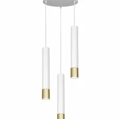 Sklep Kaja Biała lampa wisząca na okrągłej podsufitce LX 1564 z serii NEST | Kaja Best Sale