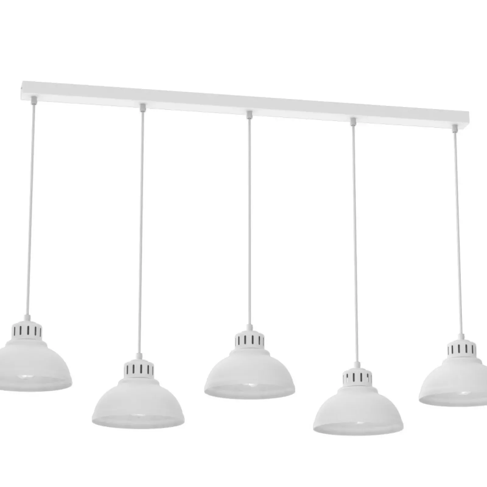 Sklep Kaja Biała lampa wisząca, pięć klasycznych kloszy LX 9100 z serii SVEN biały Best