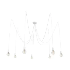 Sklep Kaja Biała lampa wisząca, przypominająca pająka 9743 | Kaja Oświetlenie biały Flash Sale