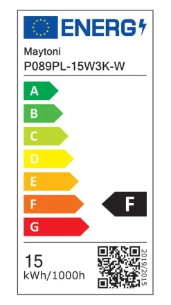 Sklep Kaja Biała lampa wisząca, tuba, wbudowany LED P089PL-15W3K-W z serii EFIR Shop