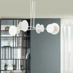 Sklep Kaja Biała lampa wisząca tłumiąca zbyt mocne światło 793/4 | Kaja biały Discount