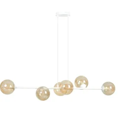 Sklep Kaja Biała lampa wisząca w ciekawym kształcie 879/6 | Kaja Oświetlenie Flash Sale