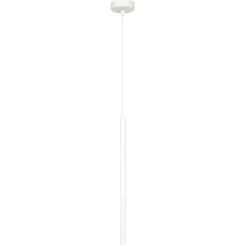 Sklep Kaja Biała lampa wisząca w kształcie długiej tuby 553/1 | Kaja Oświetlenie biały New