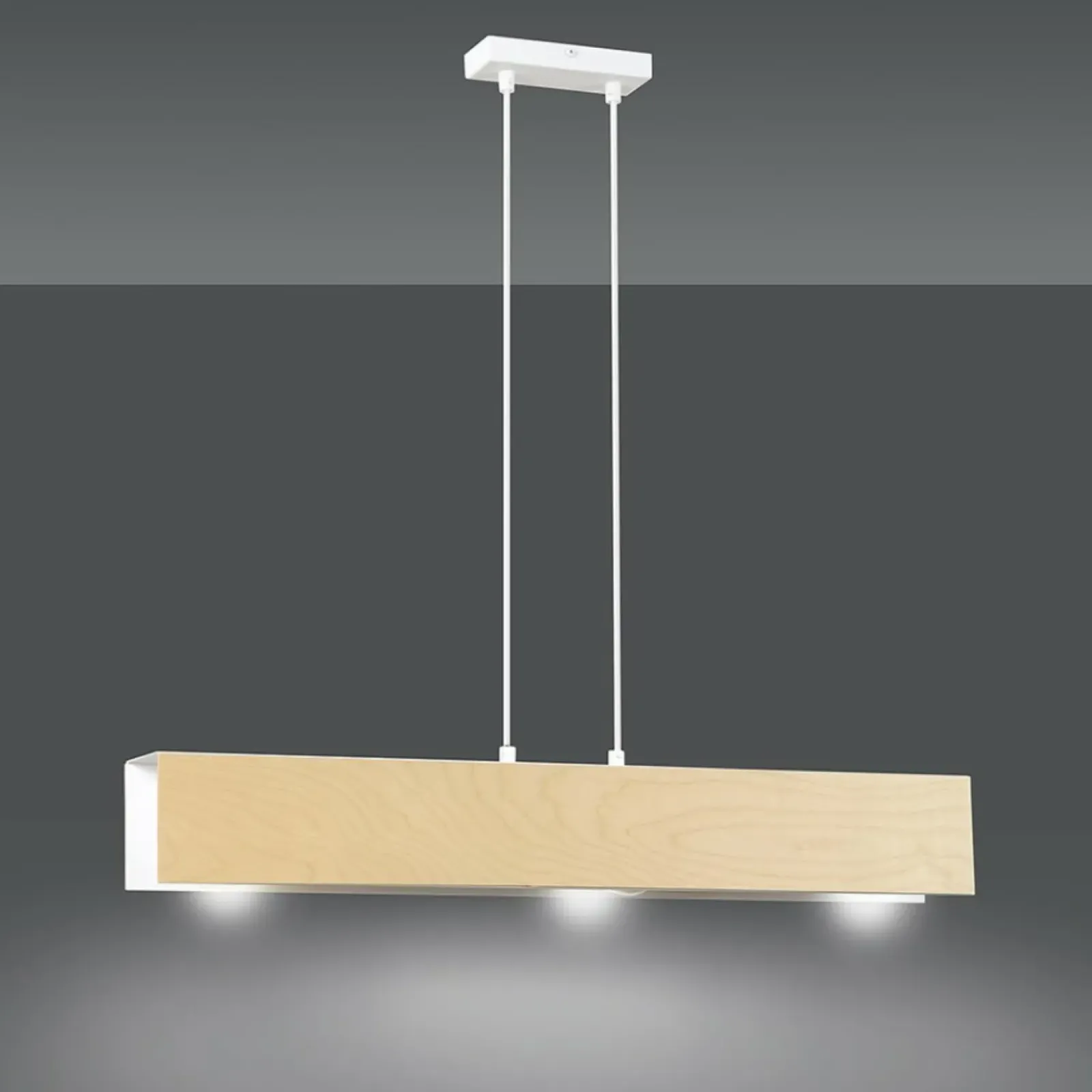 Sklep Kaja Biała lampa wisząca w stylu skandynawskim 611/3 | Kaja Oświetlenie Cheap