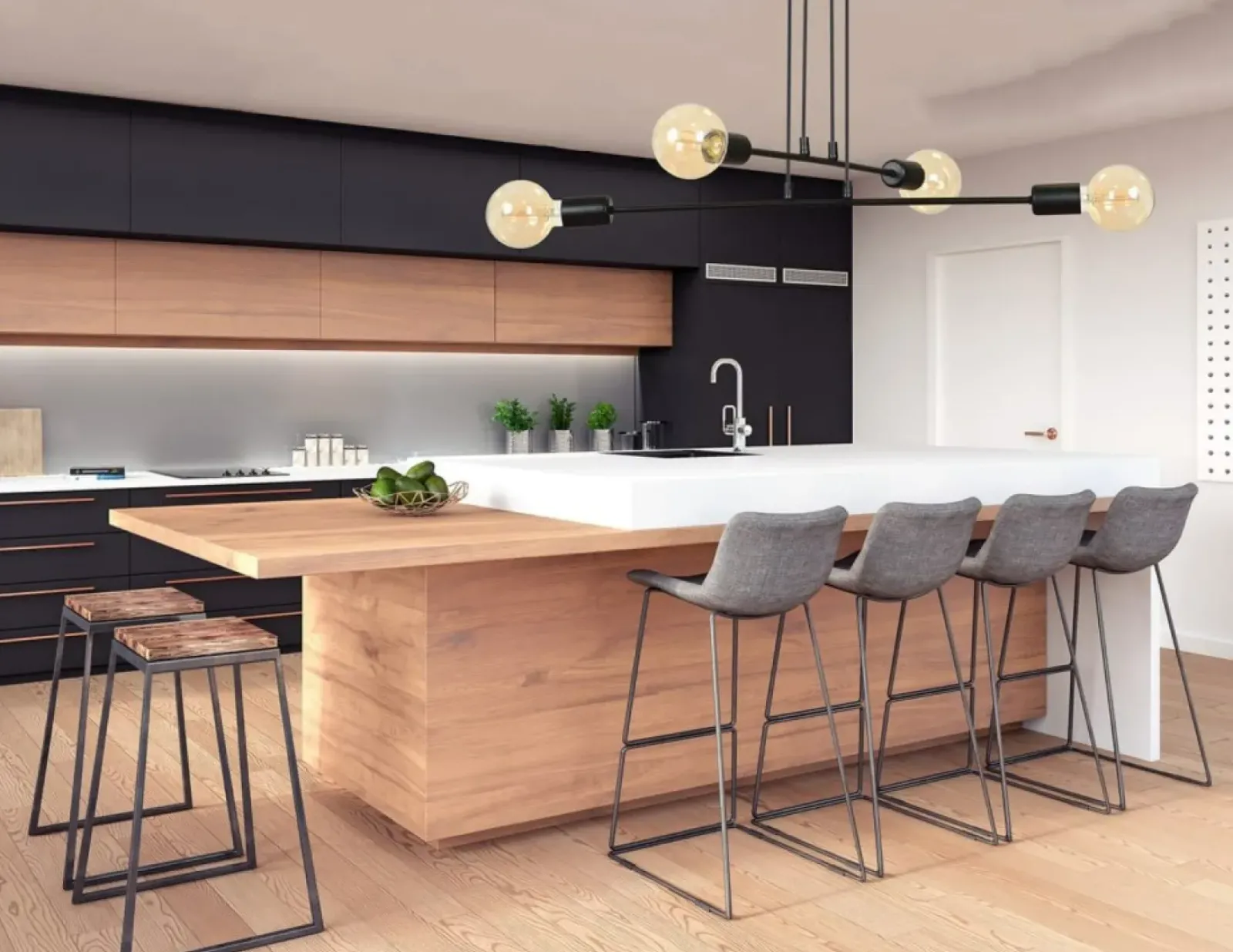 Sklep Kaja Biała lampa wisząca w stylu industrialnym 697/4 | Kaja Oświetlenie biały Store