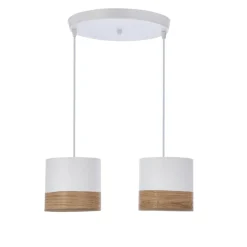 Sklep Kaja Biała lampa wisząca z abażurami, do sypialni 32-17567 z serii BIANCO Best Sale