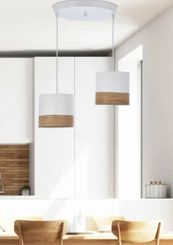 Sklep Kaja Biała lampa wisząca z abażurami, do sypialni 32-17567 z serii BIANCO Best Sale