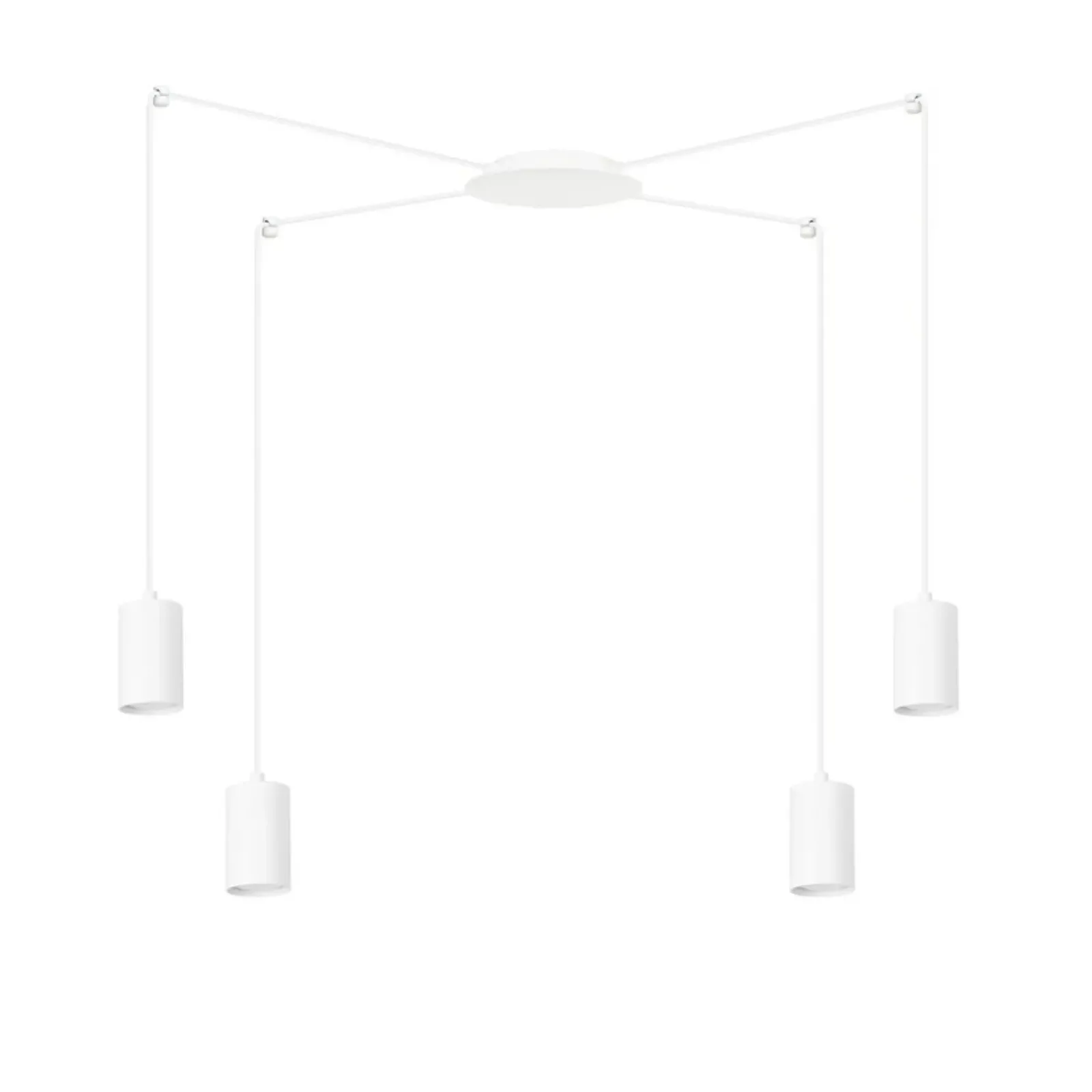 Sklep Kaja Biała lampa wisząca z czterema źródłami światła 525/4 | Kaja biały Outlet
