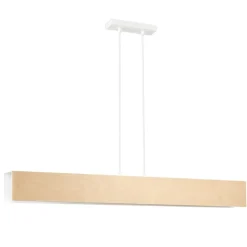 Sklep Kaja Biała lampa wisząca z drewnianymi elementami 611/4 | Kaja Oświetlenie Cheap