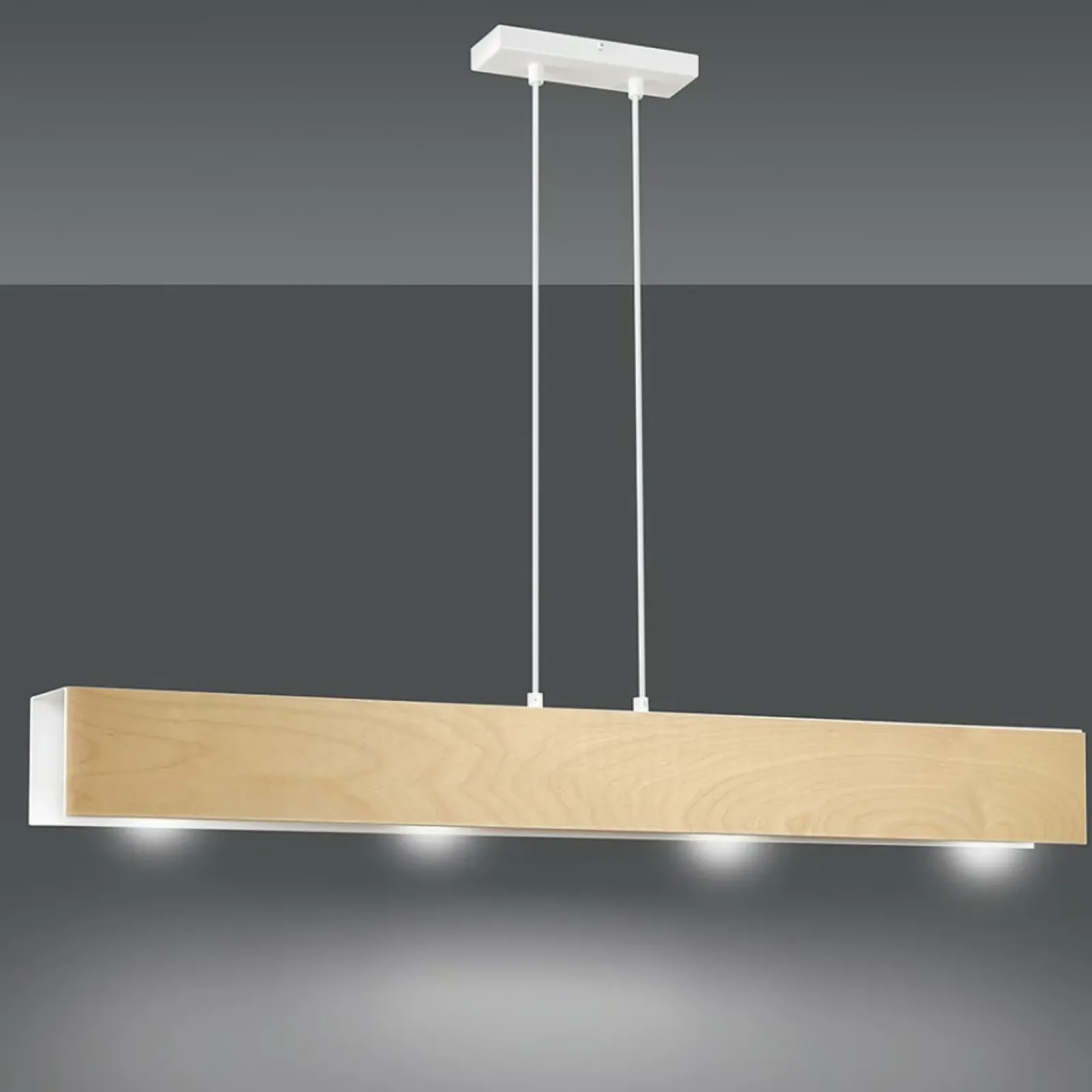 Sklep Kaja Biała lampa wisząca z drewnianymi elementami 611/4 | Kaja Oświetlenie Cheap