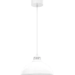 Sklep Kaja Biała lampa wisząca z kloszem, do kuchni LX 9098 z serii SVEN | Kaja biały Store