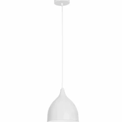Sklep Kaja Biała lampa wisząca, z kloszem, duży gwint LX 9427 z serii NOAK | Kaja biały Store