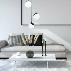 Sklep Kaja Biała lampa wisząca z kloszami w kształcie kul MLP8868 z serii SFERA | Kaja Oświ Best Sale