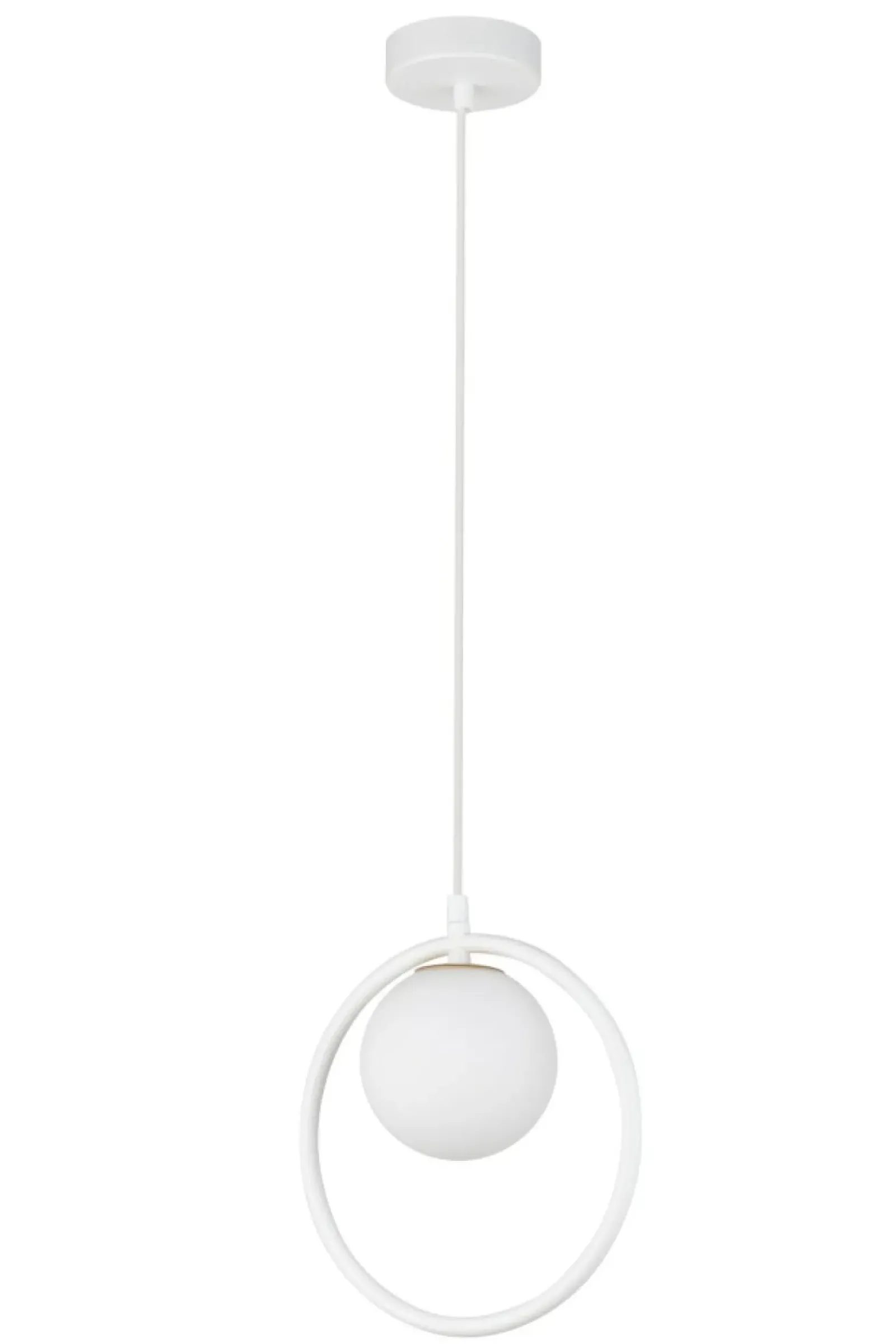 Sklep Kaja Biała lampa wisząca z małą obręczą, do jadalni SIG 33408 z serii AQUA biały Sale
