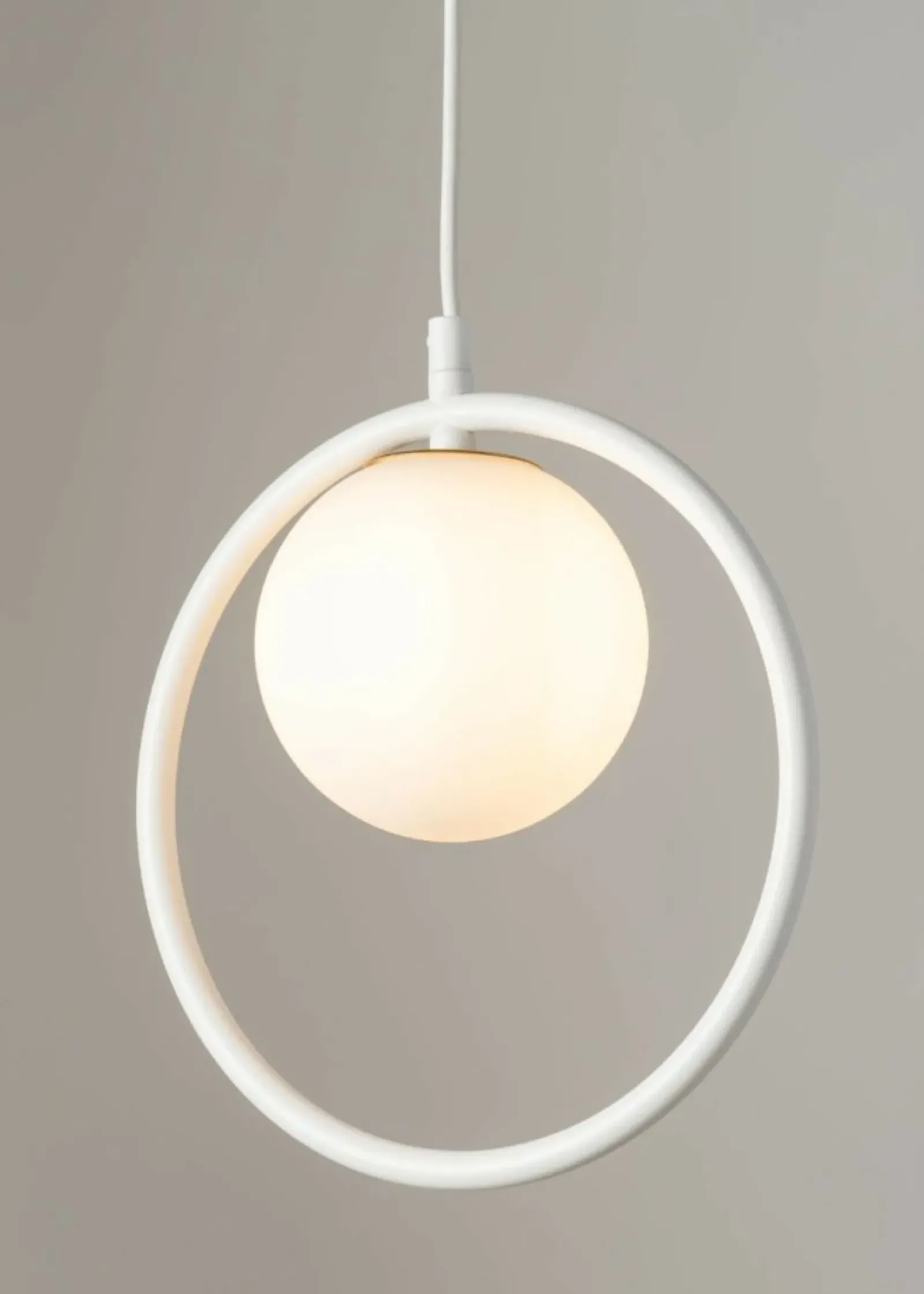 Sklep Kaja Biała lampa wisząca z małą obręczą, do jadalni SIG 33408 z serii AQUA biały Sale