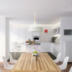Sklep Kaja Biała lampa wisząca z metalowym kloszem MLP6217 z serii TAYLOR | Kaja Oświetleni Cheap