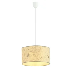 Sklep Kaja Biała lampa wisząca z nietypowym abażurem 1150/1 ASTON | Kaja Discount