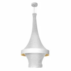 Sklep Kaja Biała lampa wisząca z plecionym abażurem ANT 5034 DOTA | Kaja Shop