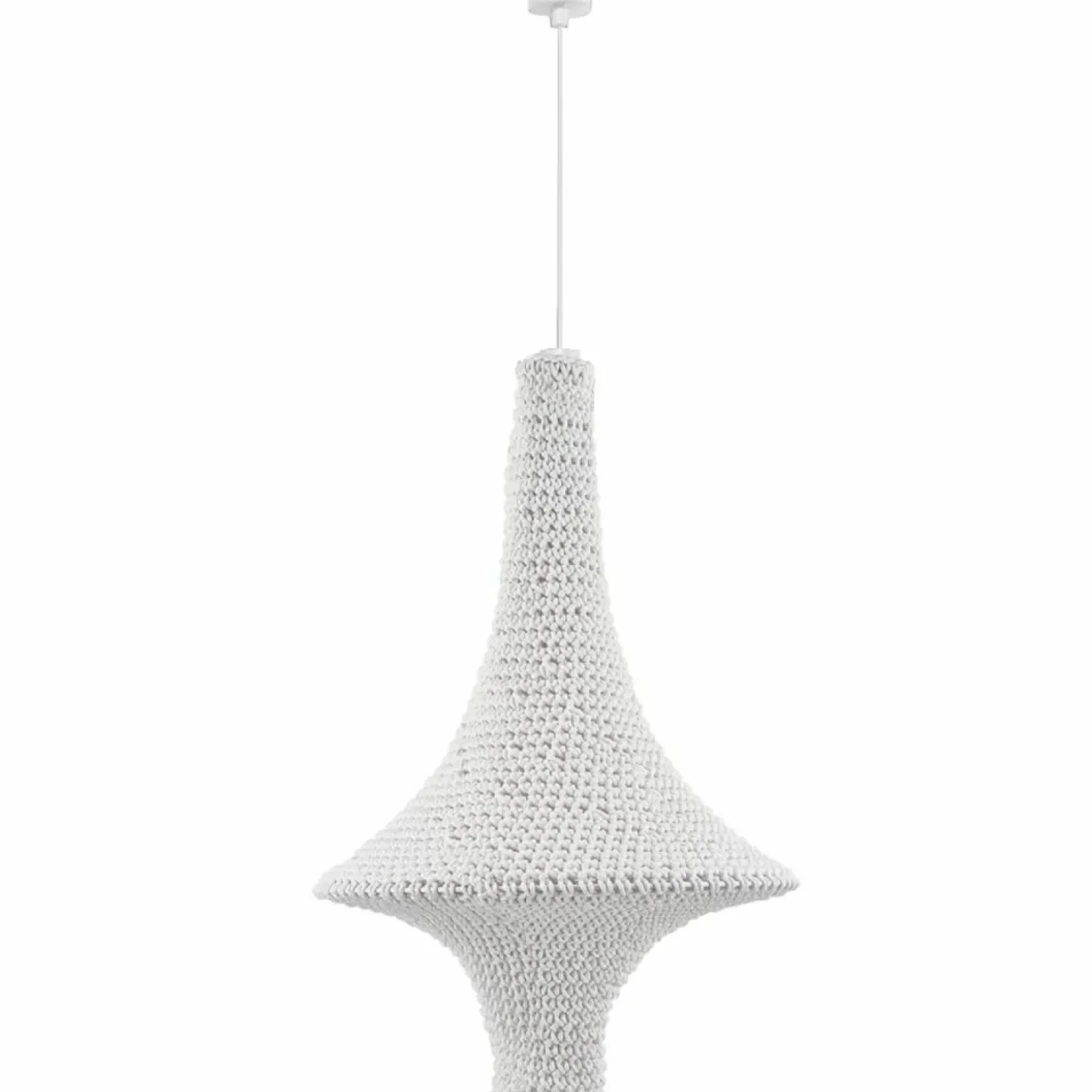 Sklep Kaja Biała lampa wisząca z plecionym kloszem ANT 5116 ALDA | Kaja Shop