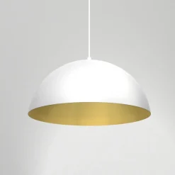 Sklep Kaja Biała lampa wisząca ze złotym wnętrzem MLP7974 z serii BETA | Kaja Oświetlenie Best Sale
