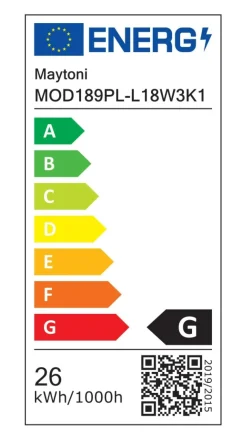 Sklep Kaja Biała lampa wisząca, zintergowany LED MOD189PL-L18W3K1 z serii GERHARD Flash Sale