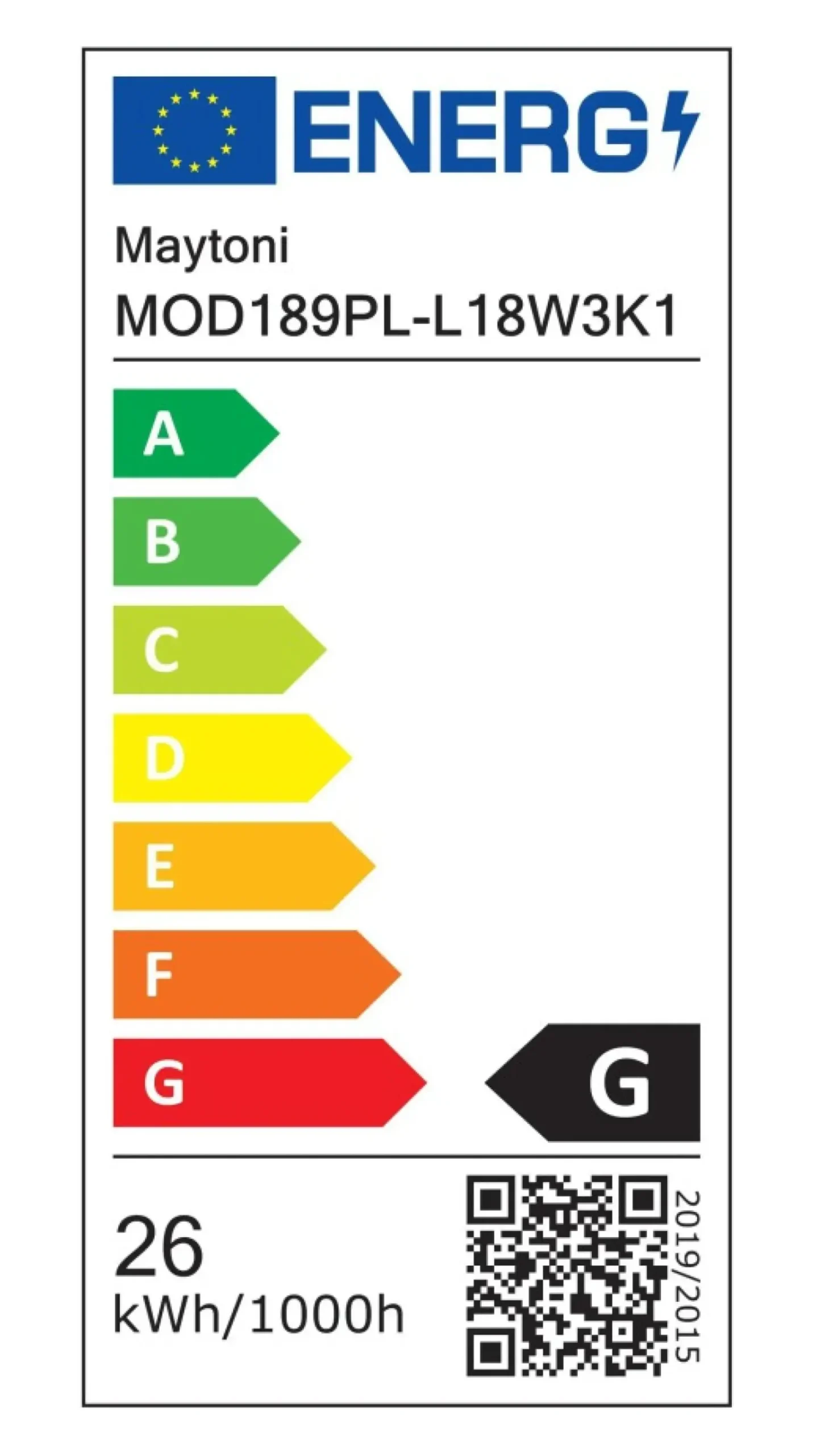 Sklep Kaja Biała lampa wisząca, zintergowany LED MOD189PL-L18W3K1 z serii GERHARD Flash Sale