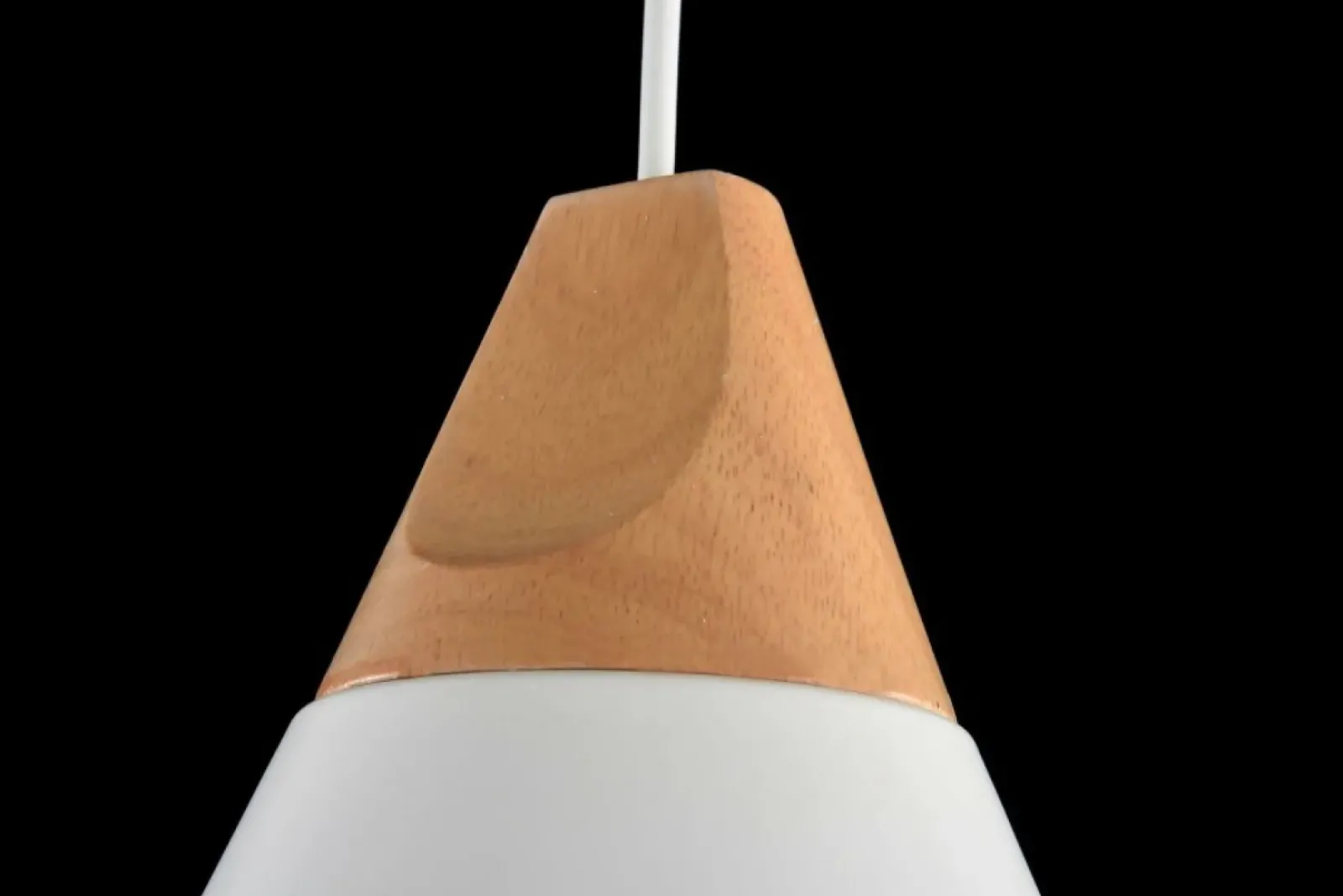 Sklep Kaja Biała lampa z dodatkiem drewna P359-PL-01-W BICONES | Kaja Oświetlenie New