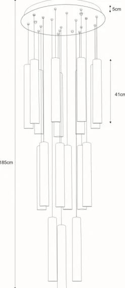 Sklep Kaja Biała lampa z długimi tubami, na antresolę KP-11 SHELF | Kaja biały Outlet