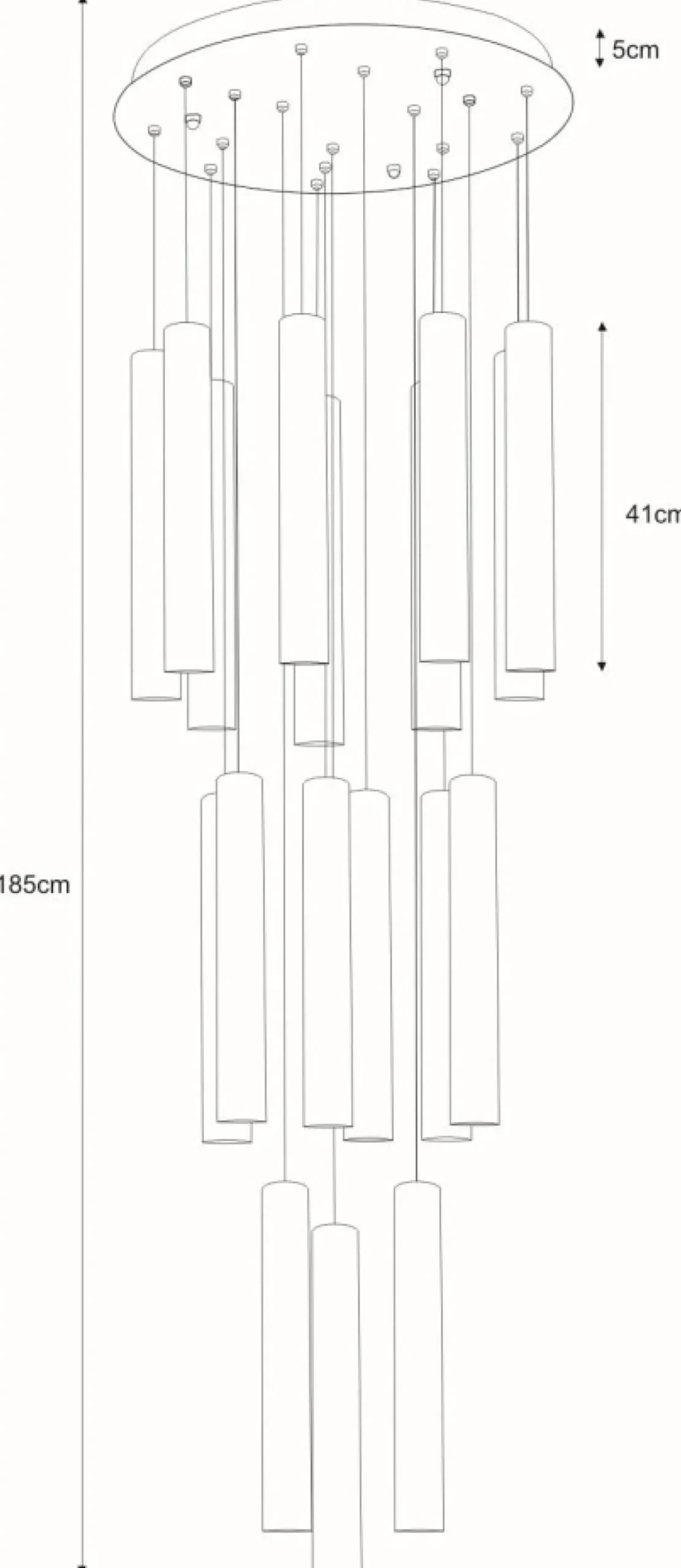 Sklep Kaja Biała lampa z długimi tubami, na antresolę KP-11 SHELF | Kaja biały Outlet