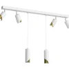 Sklep Kaja Biała lampa ze zwisami i reflektorami, nad stół LX 9654 SHIFT | Kaja Fashion