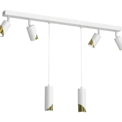 Sklep Kaja Biała lampa ze zwisami i reflektorami, nad stół LX 9654 SHIFT | Kaja Fashion