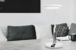 Sklep Kaja Biała lampka biurkowa, elastyczne ramię K-BL1513A BIAŁY z serii ERIS* Lampki Biurkowe|Lampy Led
