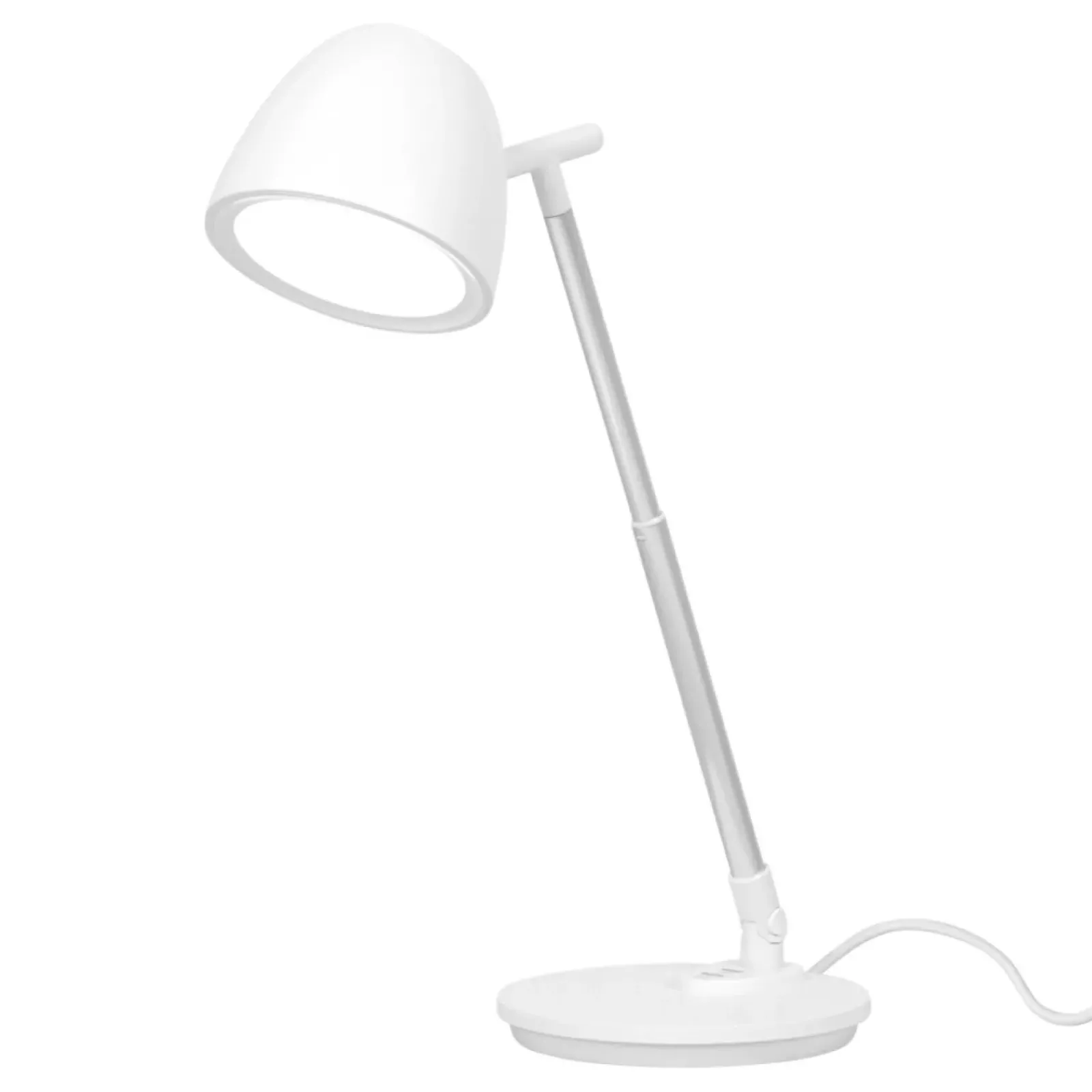 Sklep Kaja Biała lampka biurkowa, regulowana wysokość K-BL1528 BIAŁY z serii LOLEK* Lampki Biurkowe|Lampy Led
