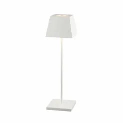 Sklep Kaja Biała lampka nocna ze zintegrowanym LED-em 8397 | Kaja Oświetlenie* Nowoczesne Lampki Stołowe